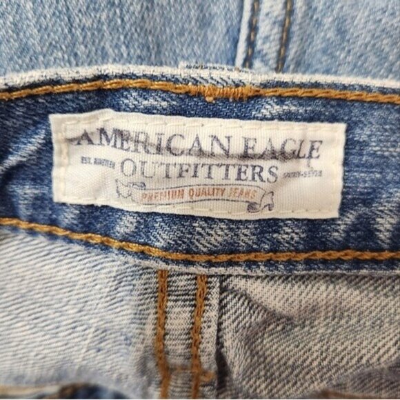 Americn Eagle Outfitters Hipster Wide Leg Jeans Size 6P - Picture 8 of 9